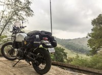 White(snow) Royal Enfield Himalayan