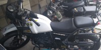 White(snow) Royal Enfield Himalayan