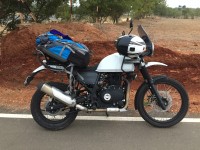 White(snow) Royal Enfield Himalayan