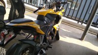 Yellow Bajaj Pulsar RS 200 ABS