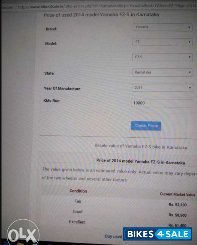 Gold White Yamaha FZ-S Gold White Yamaha FZ-S