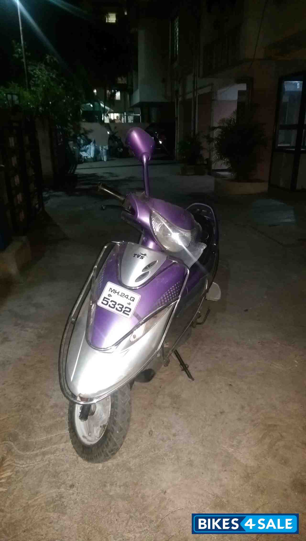 Purple TVS Scooty Pep Plus