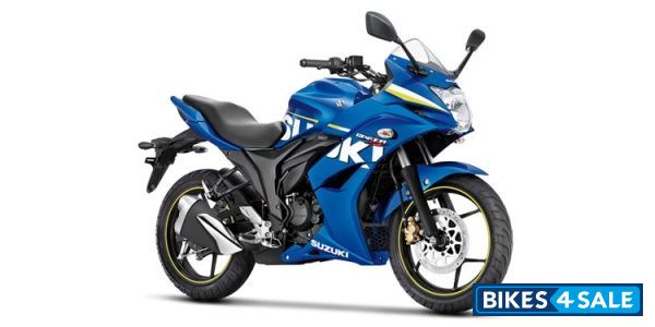 Blue Suzuki Gixxer SF