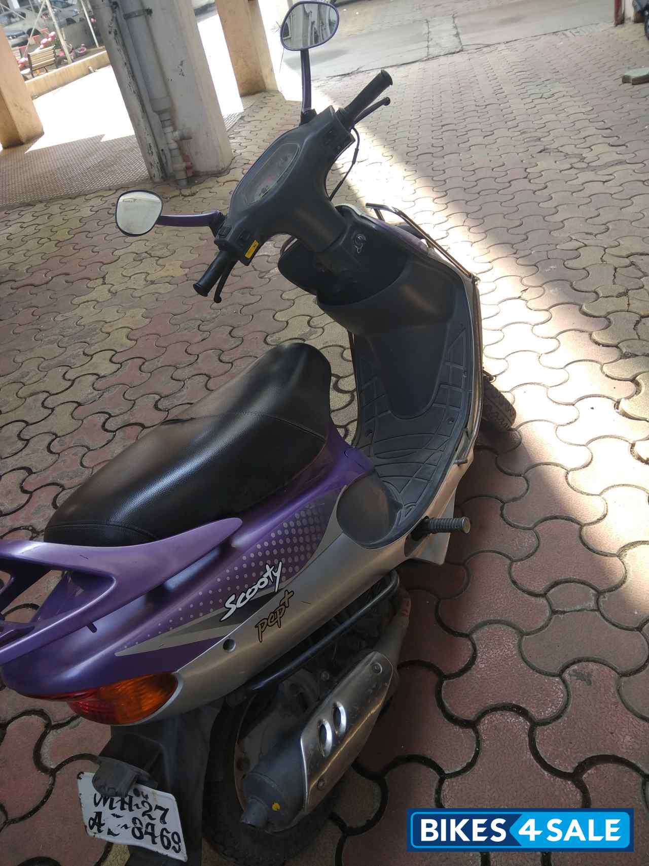 Purple TVS Scooty Pep Plus