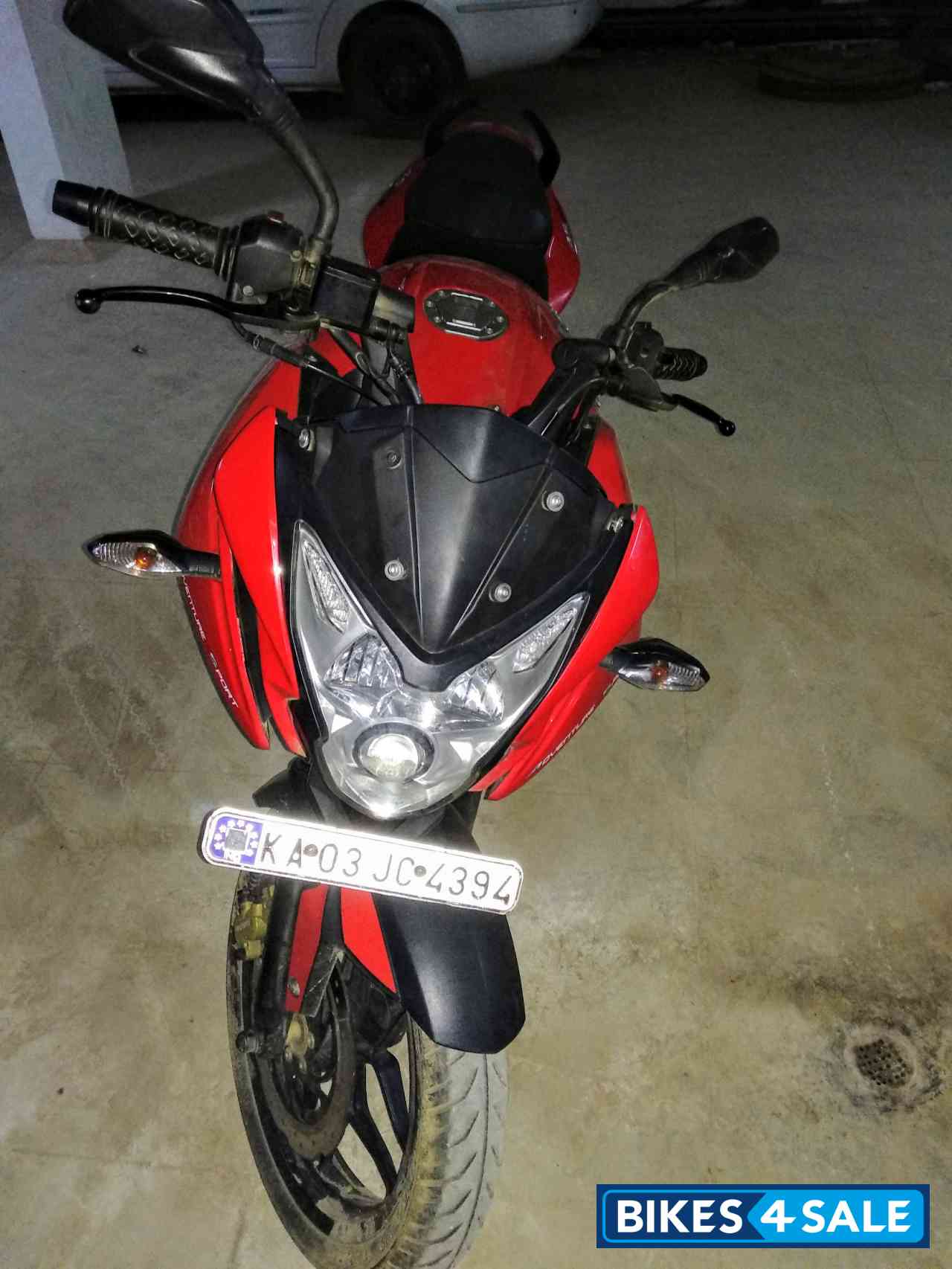 Red Bajaj Pulsar AS 200
