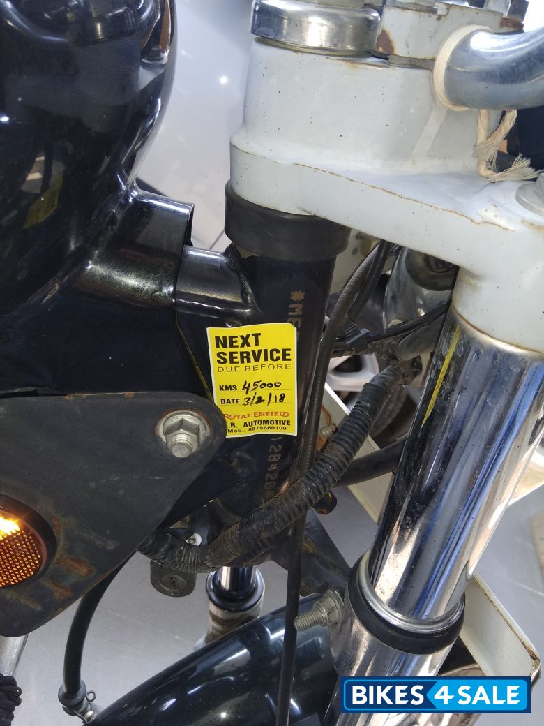 Black Royal Enfield Thunderbird