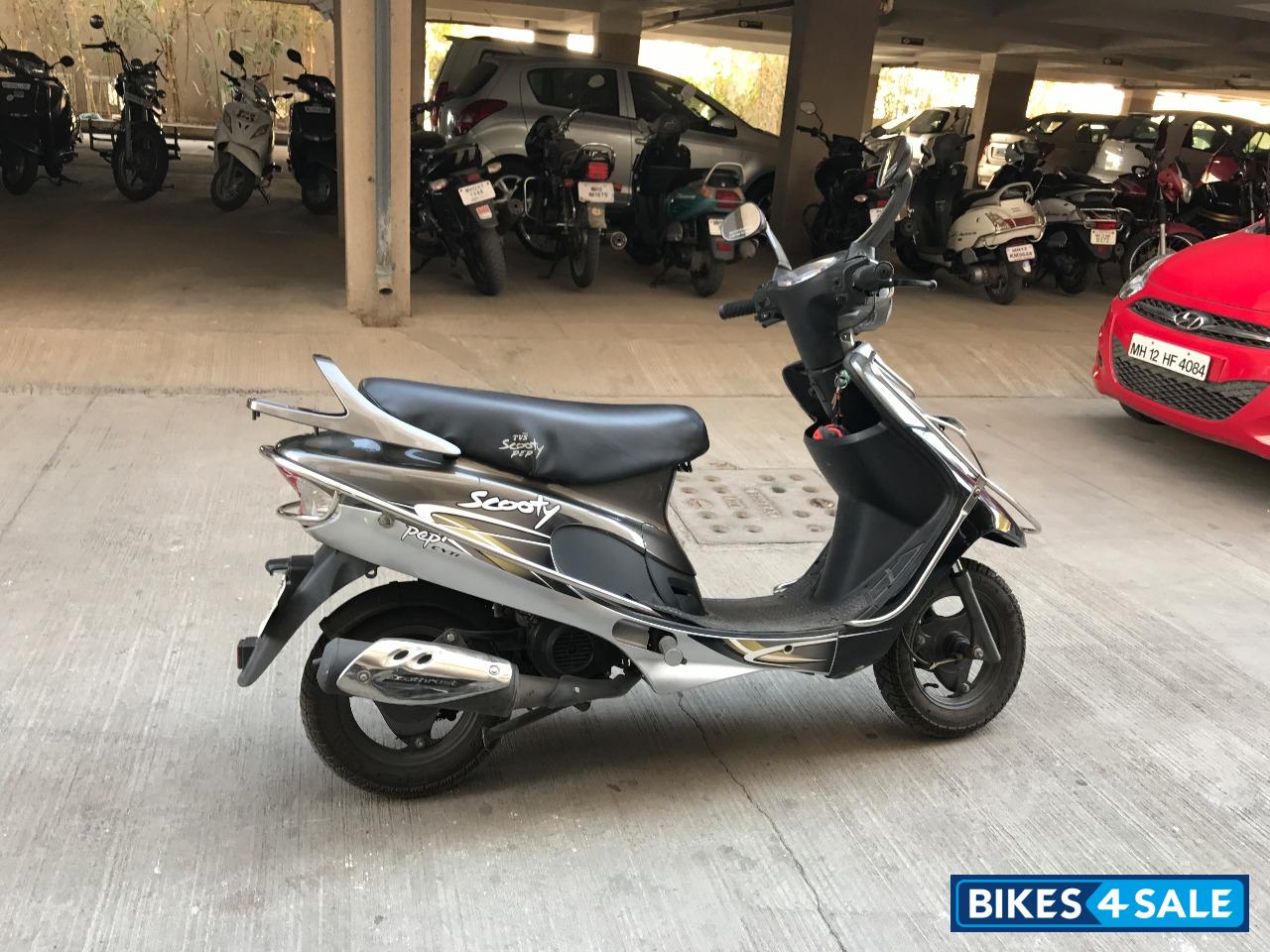 Metallic Grey TVS Scooty Pep Plus
