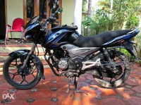 Blue-black Bajaj Discover 125T