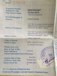 Harley Davidson Superlow 2012 Model