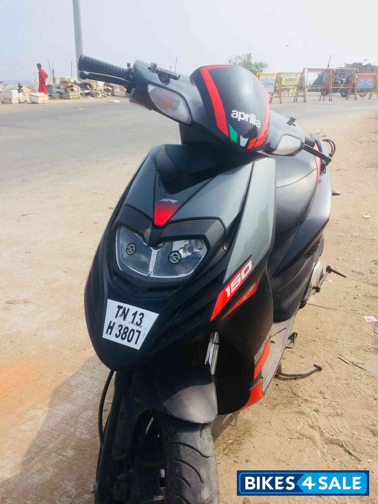 Black With Red Aprilia SR 150