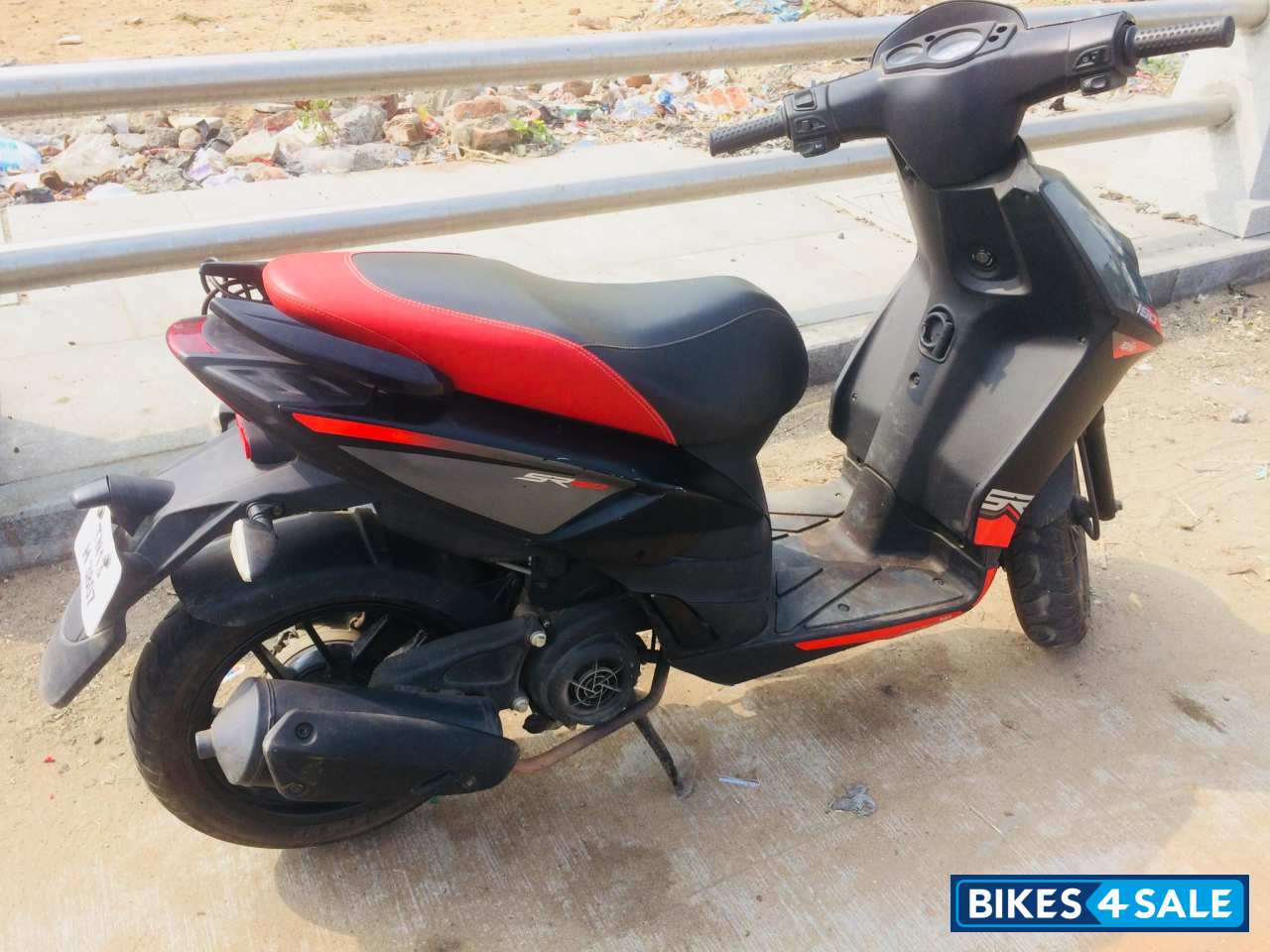 Black With Red Aprilia SR 150