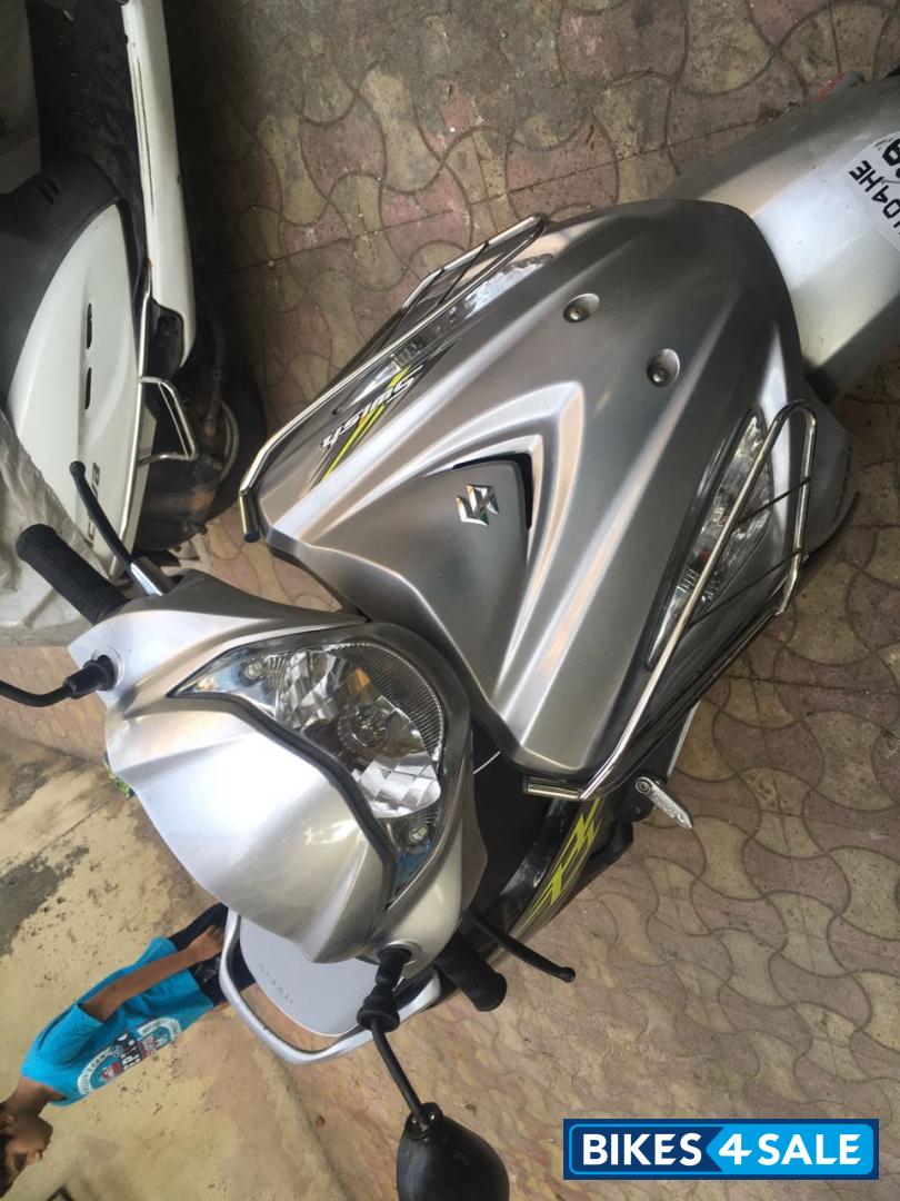 Silver Black Suzuki Swish