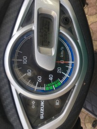 Silver Black Suzuki Swish