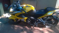 Yellow Bajaj Pulsar RS 200 ABS