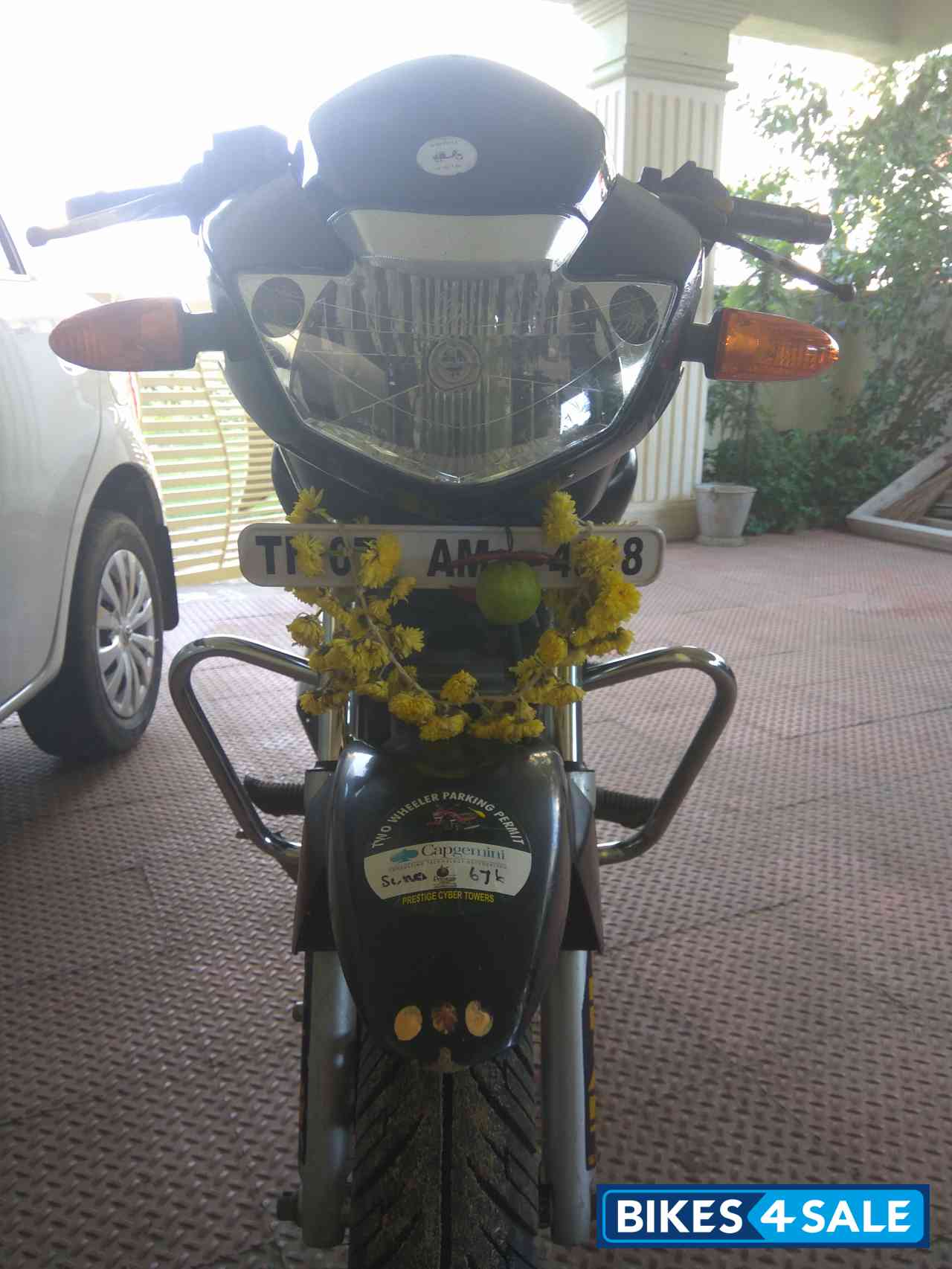 Black TVS Apache 150
