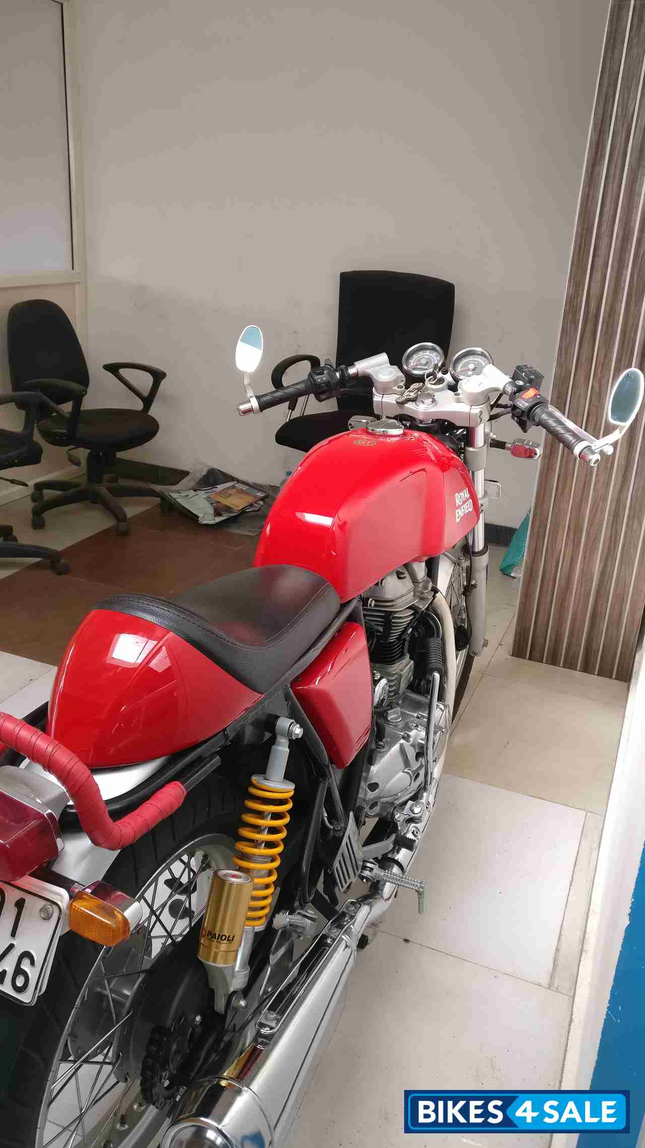 Red Royal Enfield Continental GT 535