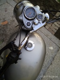 Silver Royal Enfield Bullet Electra 5S