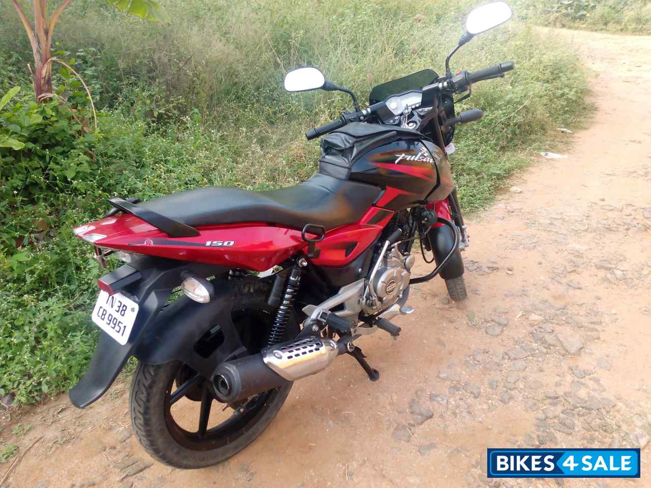 Black And Red Bajaj Pulsar 150 DTSi