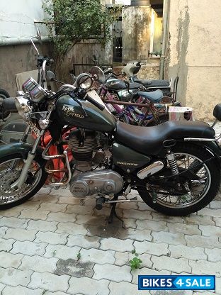 Green Repainted Royal Enfield Thunderbird