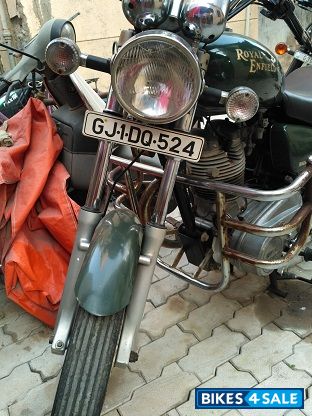 Green Repainted Royal Enfield Thunderbird