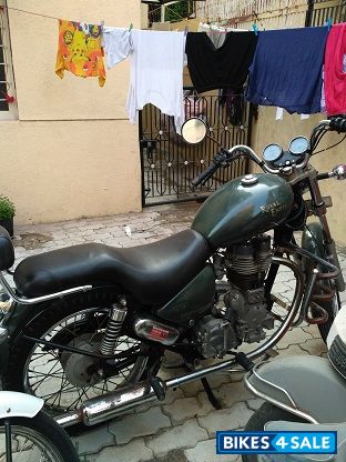 Green Repainted Royal Enfield Thunderbird