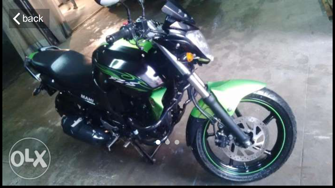 Green Yamaha FZ-S