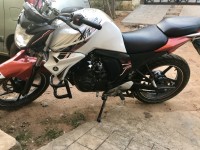 White Orange Yamaha FZ-S FI V2