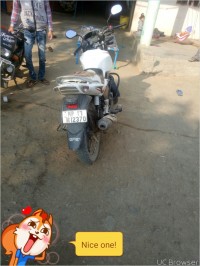 White Suzuki GS 150R