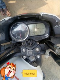 White Suzuki GS 150R