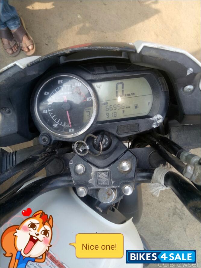 White Suzuki GS 150R