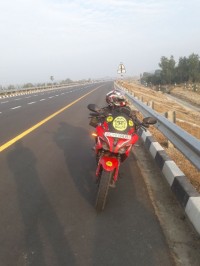 Red Bajaj Pulsar RS 200 ABS