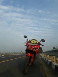 Red Bajaj Pulsar RS 200 ABS