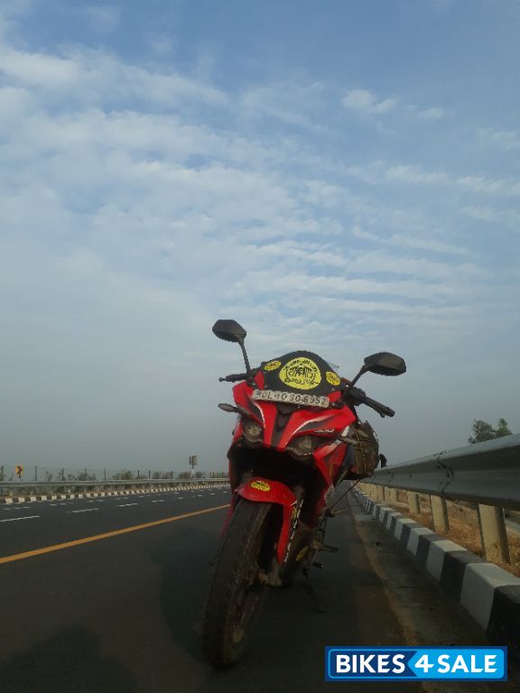 Red Bajaj Pulsar RS 200 ABS