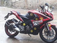 Red Bajaj Pulsar RS 200 ABS