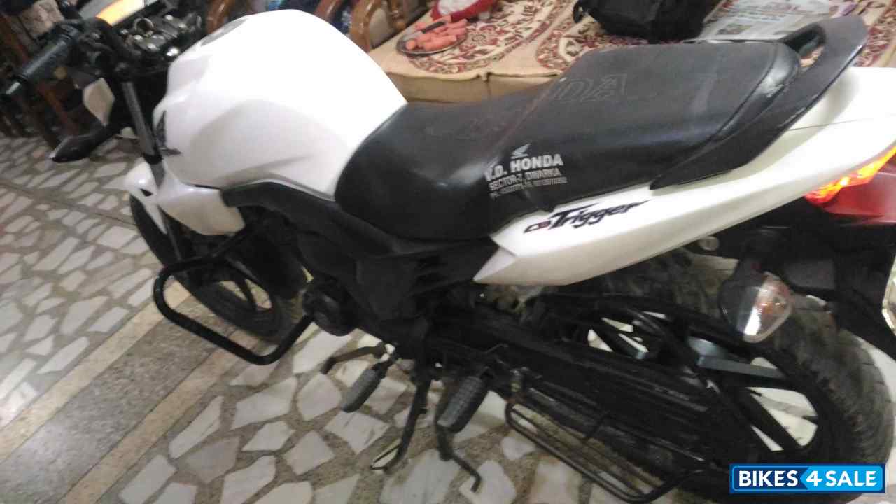 White Honda CB Trigger