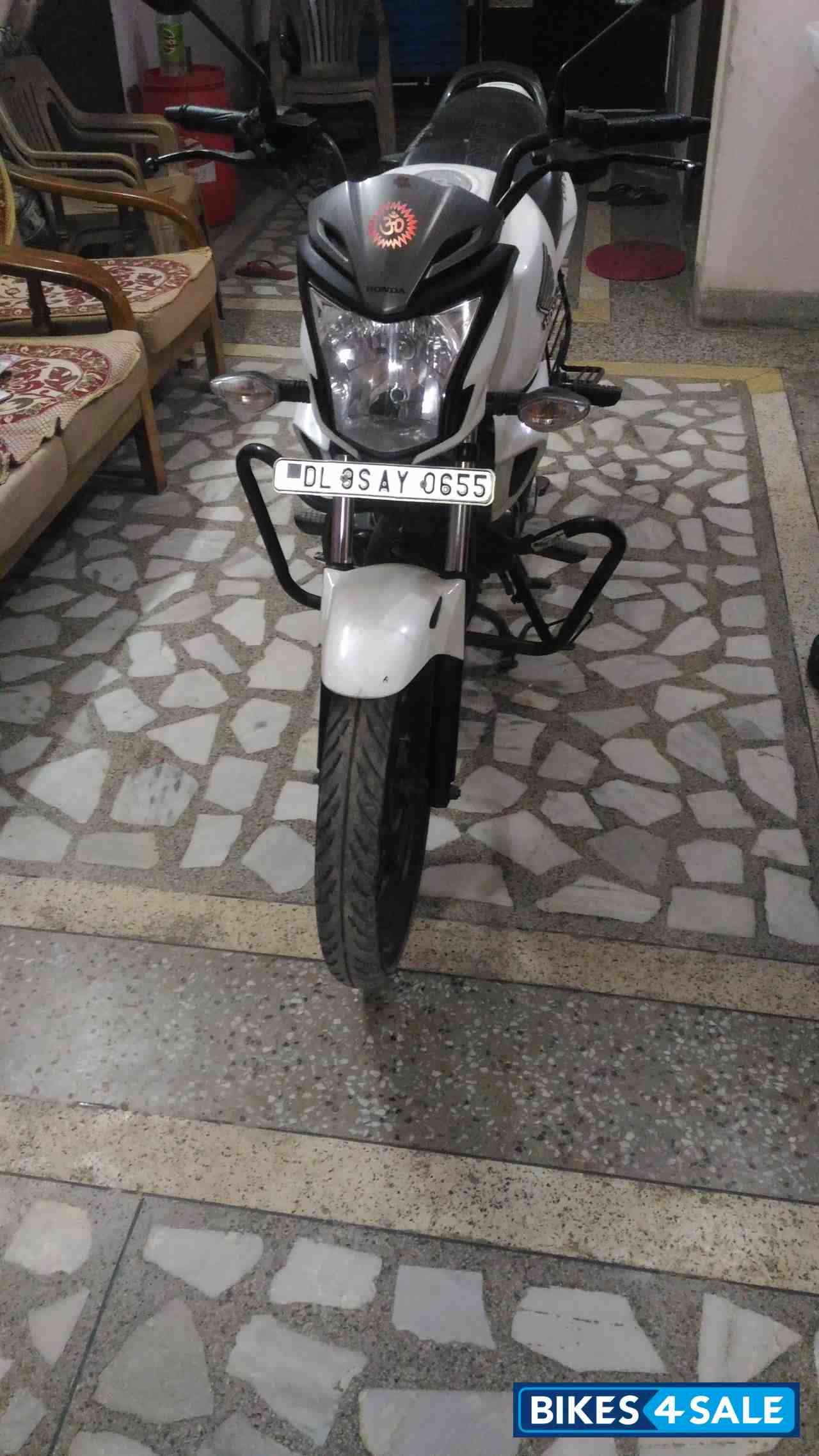 White Honda CB Trigger