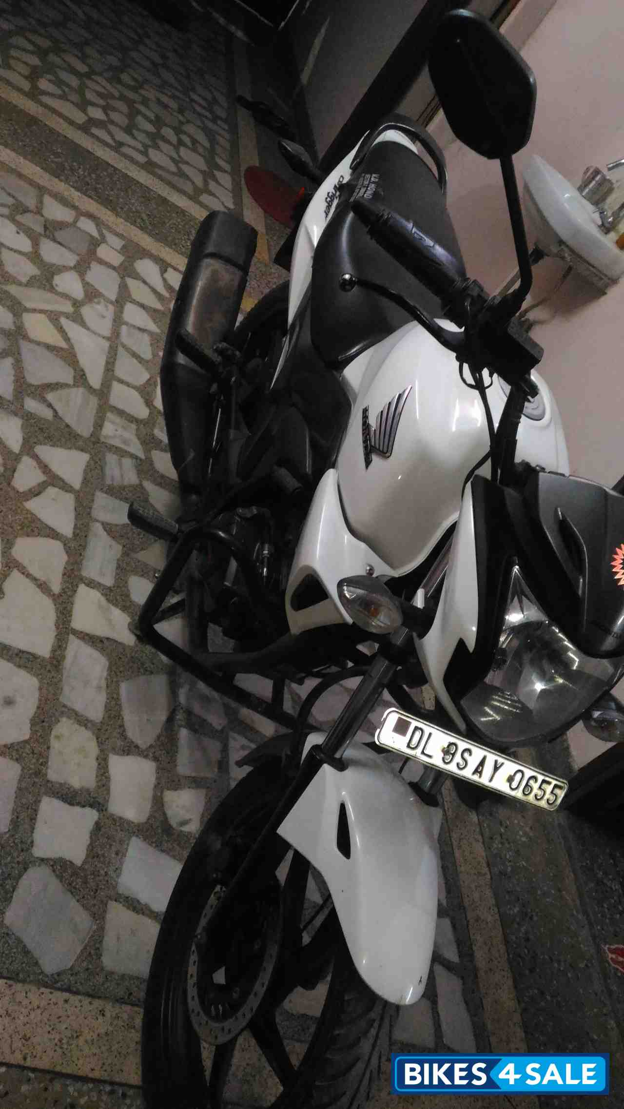 White Honda CB Trigger