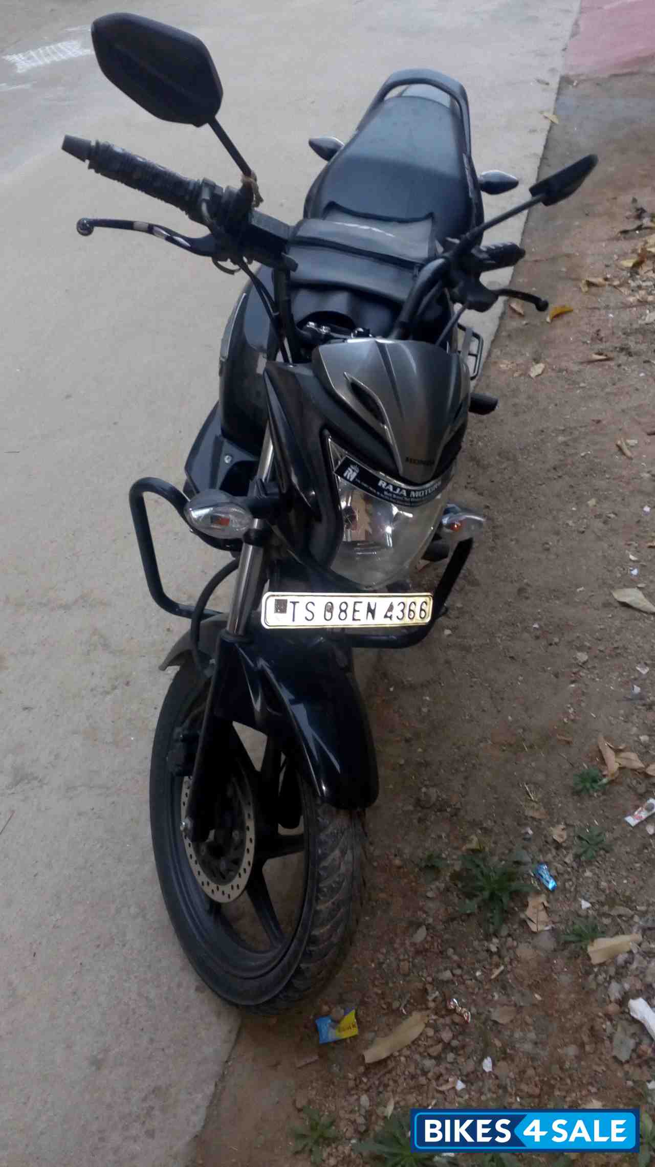 Black Honda CB Trigger