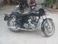 Black Royal Enfield Bullet