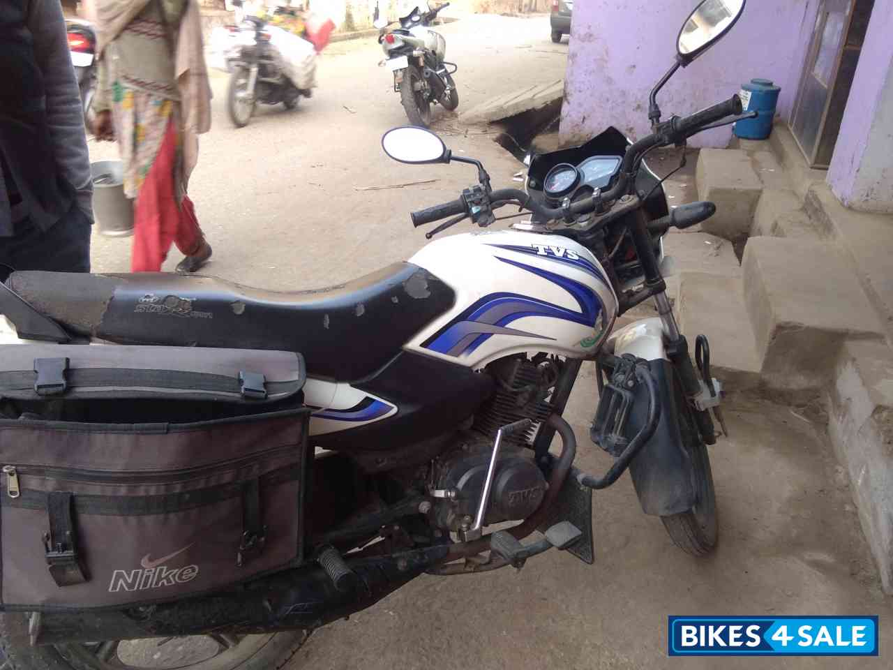 White Blue TVS Sport