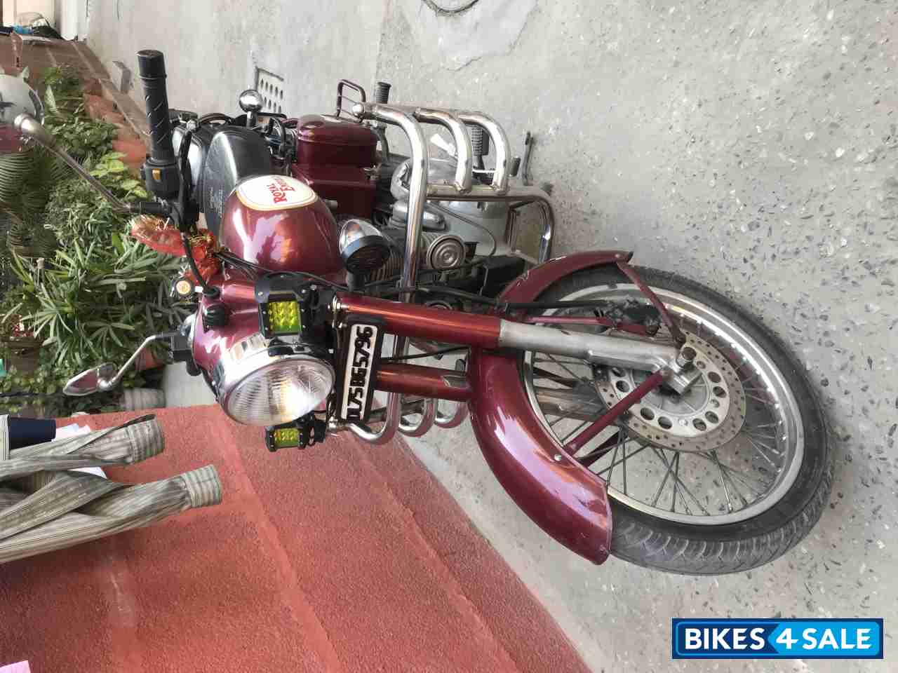 Maroon Royal Enfield Classic 350