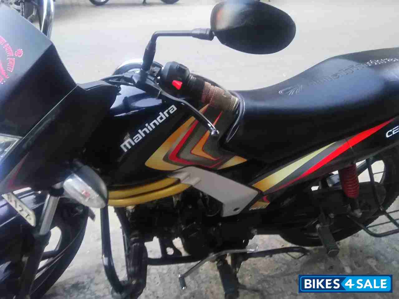 Black Red Mahindra Centuro NXT