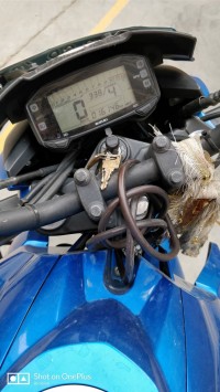 Blue Suzuki Gixxer 150