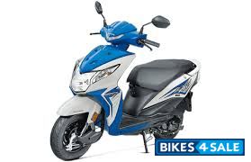 While & Blue Honda Dio