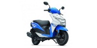 While & Blue Honda Dio
