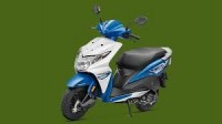 While & Blue Honda Dio