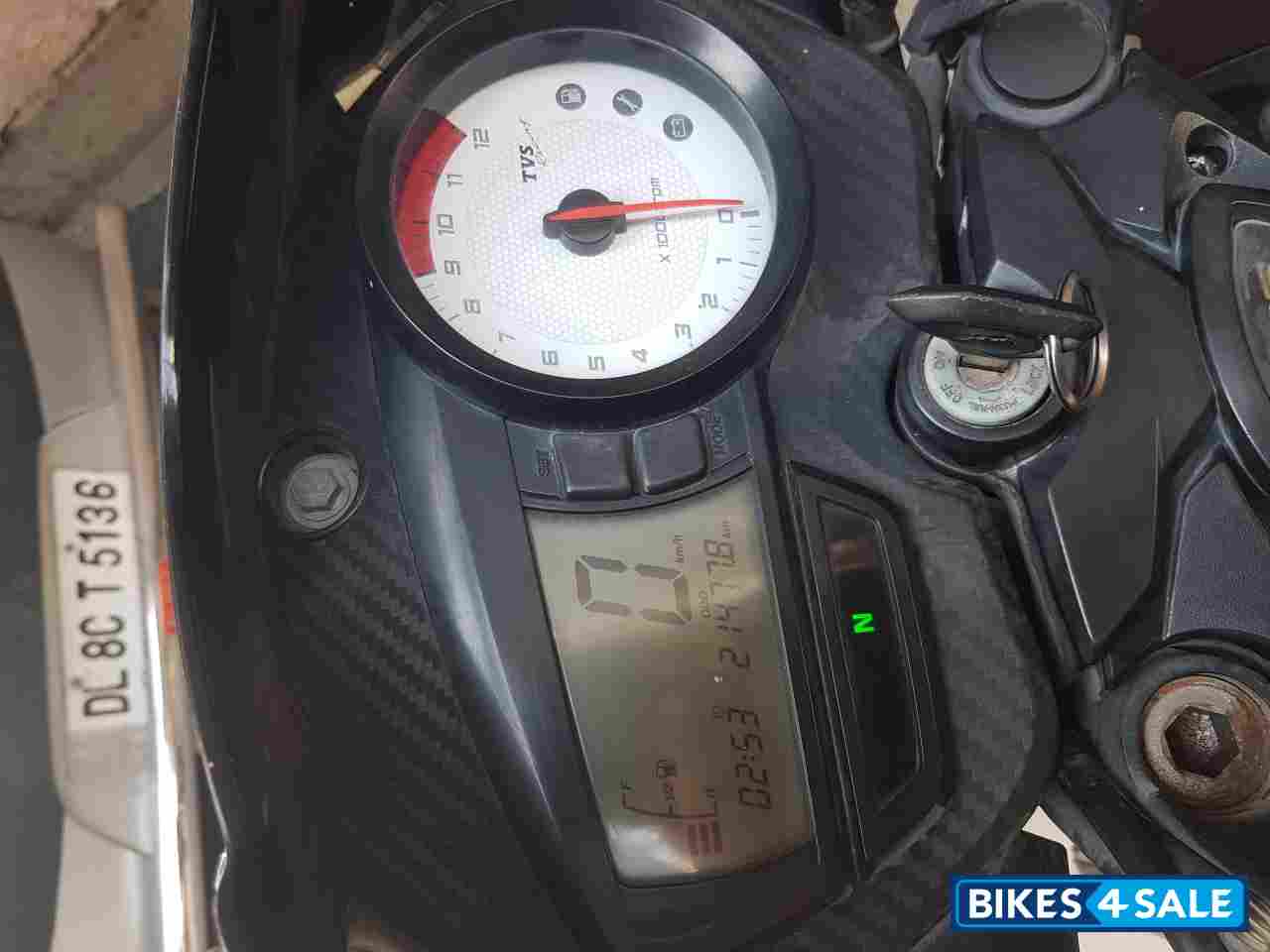 Matte Black TVS Apache RTR 180