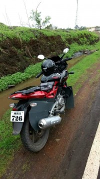 Red Black Bajaj Pulsar 220 DTSFi