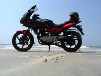 Red Black Bajaj Pulsar 220 DTSFi