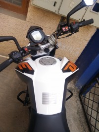 White KTM Duke 200